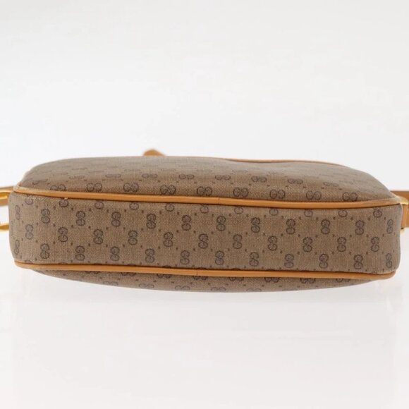 GUCCI Micro GG Canvas Shoulder Bag PVC Leather Beige - Picture 6 of 16